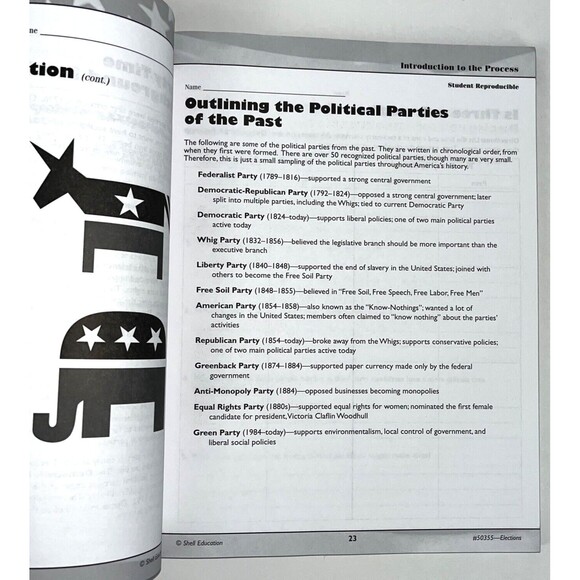 Elections Series: Elections : Grades 4-8  Color CD Included - Picture 3 of 11